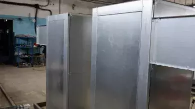 Оцинкованные корпуса камер КСО типа ШВВ, вид сбоку